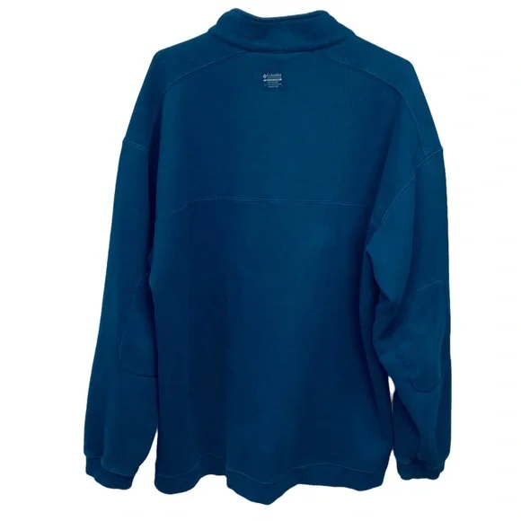 Columbia 1/4 Zip Fleece Top Navy XXL - Picture 2 of 6